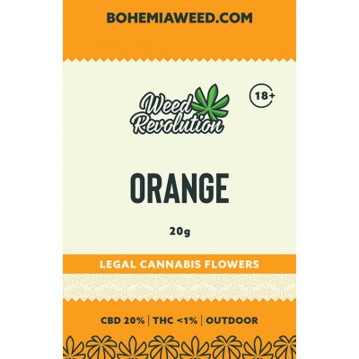 Weed Revolution Orange Outdoor CBD 20% THC 1% 20g – Zboží Mobilmania