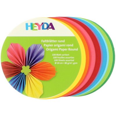 Origami papír kulatý 10 cm 100 listů – Zboží Dáma Origami papír kulatý 10 cm 100 listů – Zboží Dáma