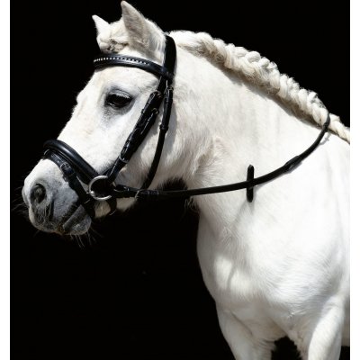 HKM Uzdečka kožená černá – Zboží Mobilmania