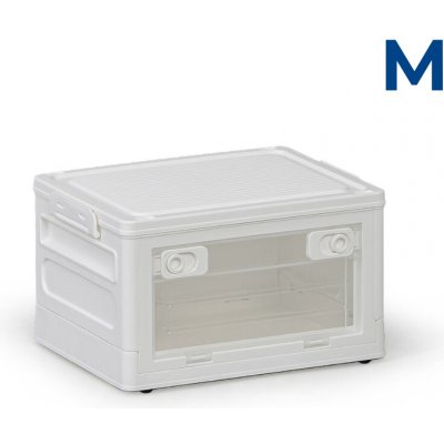 B2B Partner Skládací plastový regálový box M 20 l 360x269x210 mm, bílý – Hledejceny.cz