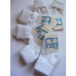 Sponks ponožky bílé bavlna