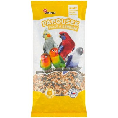 Akinu Malý a střední papoušek kompletní menu 1 kg