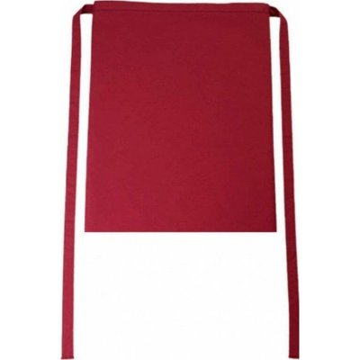 CG Workwear Gastro zástěra Roma odolná proti pomačkání 50 x 78 cm: třešňová 50 x 78 cm CGW123 – Hledejceny.cz