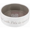 Miska, napáječka, zásobník TRIXIE Pet´s home krémovo/ hnědošedá 0,8 l 16 cm