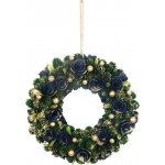 MagicHome Vianoce zeleno-modro-zlatý, 29 cm – Zboží Dáma