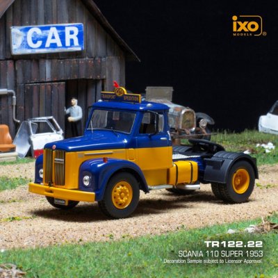 IXO Scania 110 super modro-žltý ASG 1953 1:43