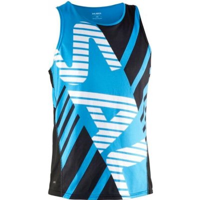 Salming Run Team Race Singlet black / Cyan – Zbozi.Blesk.cz