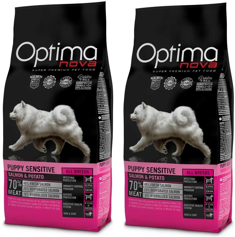 Optima Nova Dog Puppy Sensitive 2 x 12 kg