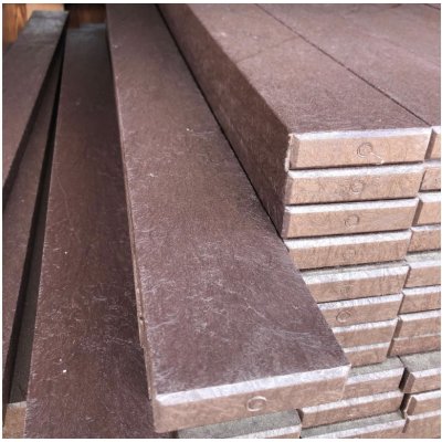 Plastové plotovky z recyklátu, rovné 78x21, hnědé Délka plotovky: 980 mm – Sleviste.cz