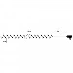 Platinium Světelný LED řetěz 500 diod 55 m XMLT-500A10-TB teplá bílá – Hledejceny.cz