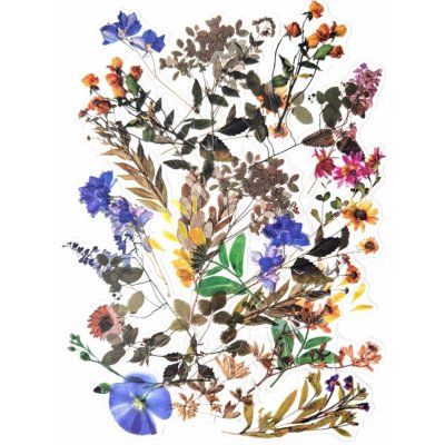Galeria Papieru Dekorativní samolepky fóliové - luční kvítí, 40 ks – Zboží Dáma
