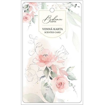 Bohemia Gifts Aromatická karta malá Růže 11 x 6,3 cm – Zbozi.Blesk.cz