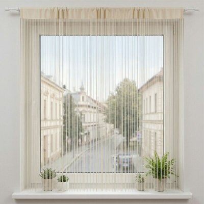 Záclona, AGA Provázková 150 x 250 cm dveře béžová – Hledejceny.cz