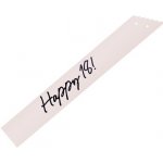 PartyDeco Šerpa Happy 18 krémová 76 cm – Zboží Dáma