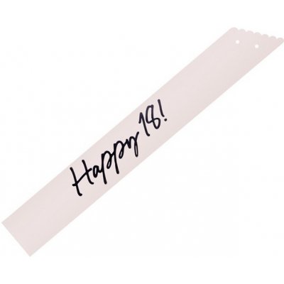 PartyDeco Šerpa Happy 18 krémová 76 cm – Zboží Dáma