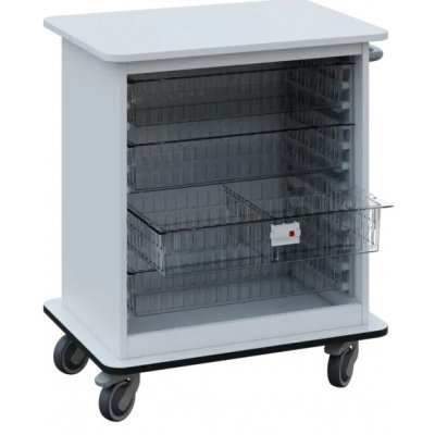 DEXTER 22 TRANSPARENT vozík boxový, otevřený, 880x750x520 mm, bílá – Hledejceny.cz