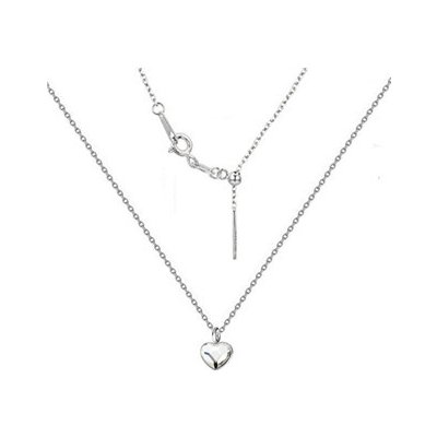 Nubis Dětský stříbrný se srdíčkem crystals from Swarovski NB-031-CR – Zboží Dáma