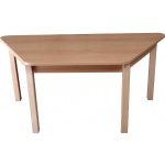 Hajdalánek Stůl lichoběžník 120 x 60 cm pro MŠ stavitelná výška stolu, zelená, výška 46 cm – Zboží Dáma