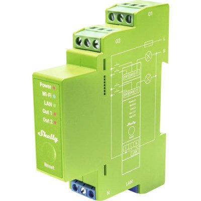 Shelly Pro Dimmer 2PM - dvoukanálový stmívací modul (LAN, WiFi, Bluetooth) – Sleviste.cz