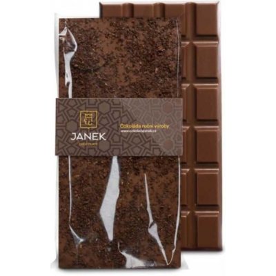 Čokoládovna Janek 34% Čokoláda mléčná s kávou 85 g