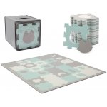 Kinderkraft Podložka pěnová puzzle Luno Shapes 185 x 165 cm Mint, 30ks Premium – Zboží Dáma