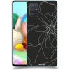 Pouzdro a kryt na mobilní telefon Samsung Pouzdro ACOVER Samsung Galaxy A71 A715F s motivem Line Flower I