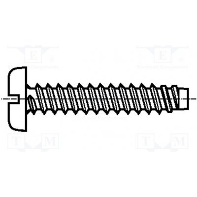BOSSARD 1374478 Vrut; pro plasty; 2,2x9,5; Hlava: válcová; plochá; 0,6mm; ocel – Hledejceny.cz