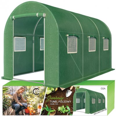 Greenhouse Carruzzo fóliový tunel 300 x 200 cm 6 m² zelený – Zboží Dáma
