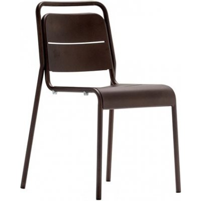 ZOWN Stohovatelná zahradní ocelová židle ALMA chair - bílá SP-SK014F001A-WH – Zboží Mobilmania