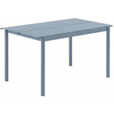 Muuto Stůl Linear Steel Table 140 cm, pale blue