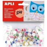 APLI Pohyblivé oči samolepicí 10 mm 5 barev 100 ks – Sleviste.cz