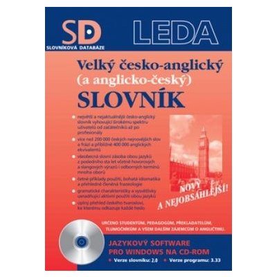 LEDA Velký česko-anglický (a anglicko-český) slovník - elektronická verze pro PC - Josef Fronek – Hledejceny.cz