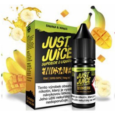 Just Juice Salt Banana & Mango 10 ml 11 mg – Zbozi.Blesk.cz