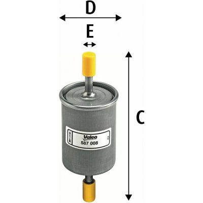 Palivovy filtr VALEO 587008 | Zboží Auto