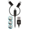 usb kabel Forever T_01626 3v1, USB/Micro USB + Lightning + USB-C, 1m