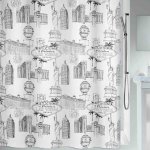 Spirella VEGAS motiv město bílý 180 x 200 cm – Zboží Dáma