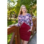 Jsem máma kojicí šaty květy na bordó – Hledejceny.cz