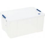 Manutan Plastové úložné boxy s víkem na klip 70 l 1502993 – Zboží Mobilmania