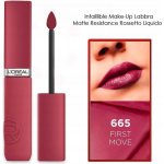 L'Oréal Paris Matná hydratační rtěnka Infaillible Matte Resistance Lipstick 665 First Move 5 ml – Sleviste.cz