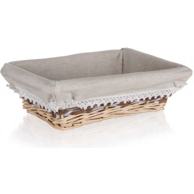 HOME DECOR košík DUO obdél. 26x18cm proutěný – Hledejceny.cz