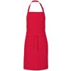 Zástěra Link Kitchen Wear Gastro zástěra X986 Strawberry Red Pantone 186 72 x 85 cm