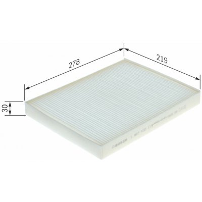 Filtr, vzduch v interiéru BOSCH 1 987 432 114 | Zboží Auto