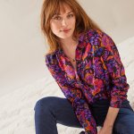 Blancheporte s potiskem recyklovaný polyester fialová – Zboží Dáma