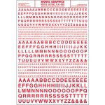 Woodland Scenics propisot písmena Gothic R.R. červená MG723 – Zboží Dáma