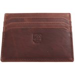 Kubát Kožené ručně vyrobené pouzdro na karty hnědá 760142 chesnut – Zboží Živě