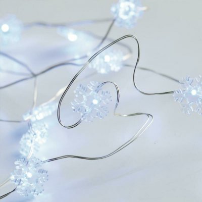 ACA Lighting LED dekorační girlanda sněhové vločky studená bílá barva 200 cm IP20 2x baterie AA – Hledejceny.cz