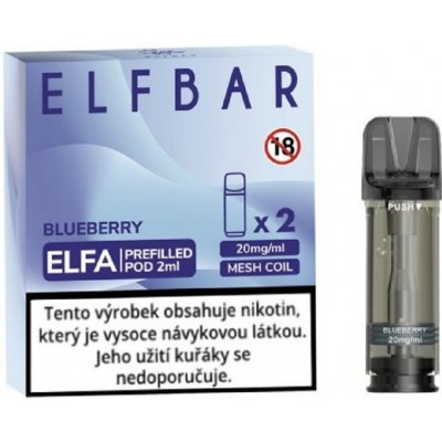Elf Bar ELFA cartridge 2Pack Blueberry 20 mg – Zboží Mobilmania