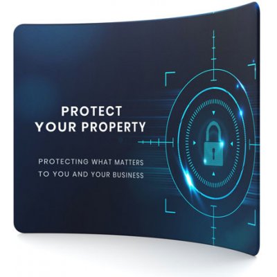 Jansen Display Zaoblená stěna Zipper-Wall Curved Basic 300x230cm, 3000 x 2300 mm – Sleviste.cz