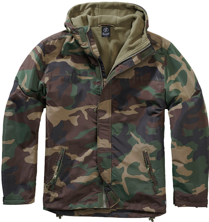 Brandit Windbreaker Front zip Woodland