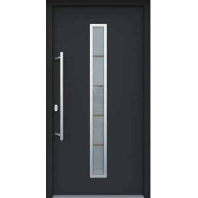 ARON vchodové dveře 3161-1 antracit 100 x 210 cm L – Hledejceny.cz